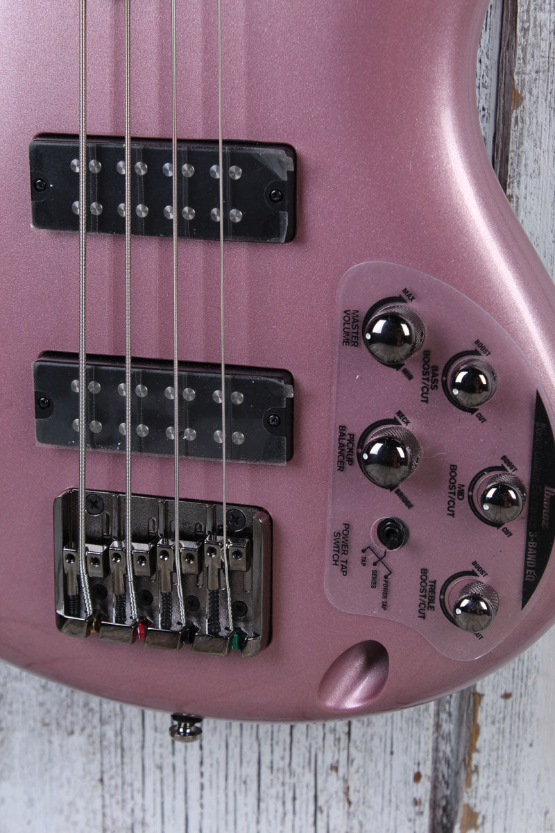 Ibanez SR300E 4 String Electric Bass Guitar with Power Tap Pink