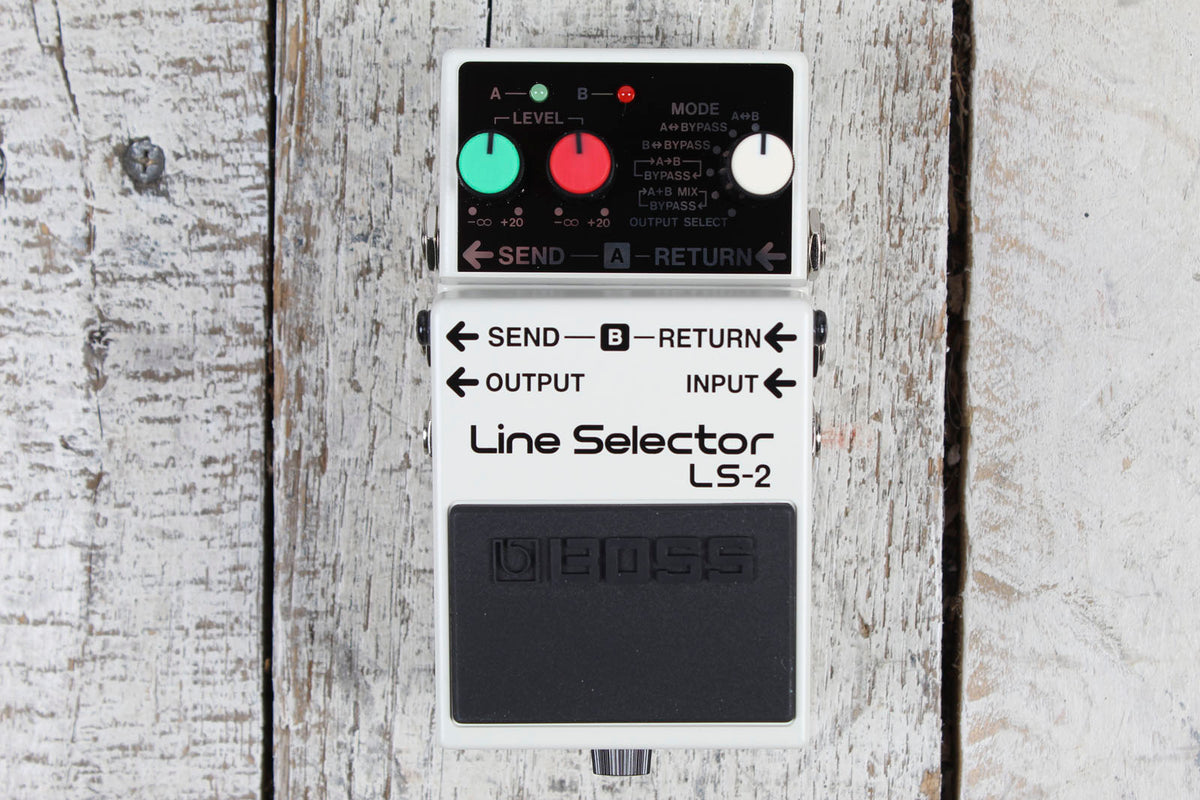 Boss LS-2 Line Selector Pedal Electric Guitar Line Selection Effects 