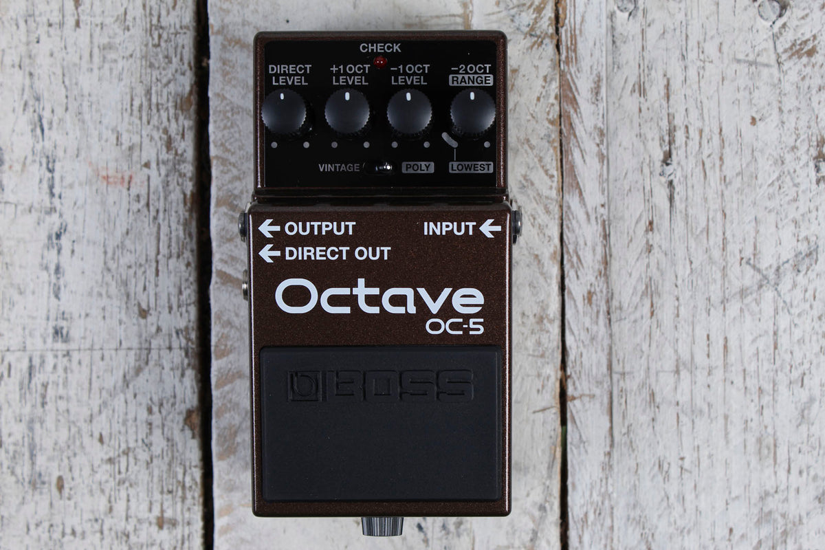 Boss OC-5 Octave Effects Pedal Electric Guitar and Bass Octave