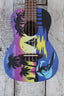 Luna Uke Kauwela Summer Concert Ukulele Custom Kauwela Summer Graphic w Gig Bag