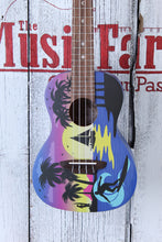 Load image into Gallery viewer, Luna Uke Kauwela Summer Concert Ukulele Custom Kauwela Summer Graphic w Gig Bag