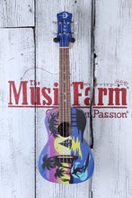 Load image into Gallery viewer, Luna Uke Kauwela Summer Concert Ukulele Custom Kauwela Summer Graphic w Gig Bag