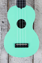 Load image into Gallery viewer, Kala Soprano Waterman Ukulele Sea Foam Green Matte Uke KA-SWB-GN with Tote Bag