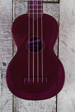 Load image into Gallery viewer, Kala Soprano Waterman Ukulele Fluorescent Purple Grape KA-SWF-PL with Tote Bag