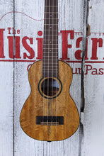Load image into Gallery viewer, Kala Spalted Mango Long Neck Soprano Ukulele Satin Natural Uke KA-MG-SLNG