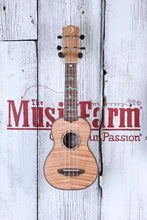 Load image into Gallery viewer, Luna UKE HTS EXM High Tide Exotic Mahogany Soprano Ukulele Natural with Gig Bag