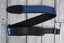 Henry Heller 2 Inch Blue Sparkle Vinyl Guitar Strap with Leather Ends
