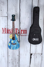Load image into Gallery viewer, Luna Uke Starry Night Concert Ukulele Maple Top UKE STR C with Gig Bag