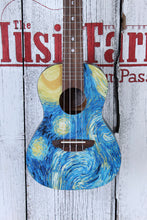 Load image into Gallery viewer, Luna Uke Starry Night Concert Ukulele Maple Top UKE STR C with Gig Bag