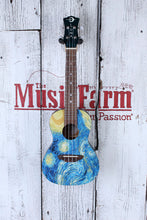 Load image into Gallery viewer, Luna Uke Starry Night Concert Ukulele Maple Top UKE STR C with Gig Bag