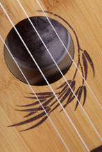 Load image into Gallery viewer, Luna Bamboo Soprano Ukulele Satin Natural Finish UKE BAMBOO S with Gig Bag