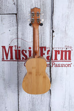 Load image into Gallery viewer, Luna Bamboo Soprano Ukulele Satin Natural Finish UKE BAMBOO S with Gig Bag