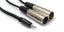 Hosa Technology CYX-403M Stereo Breakout 3.5mm TRS to Dual XLR3M - 3M (9.8ft)