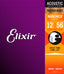 Elixir Nanoweb Phosphor Bronze Light/Medium Acoustic Guitar Strings - 12/56