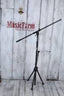 On Stage MS7701B Euro Boom Microphone Mic Stand with Removable Boom Arm Black