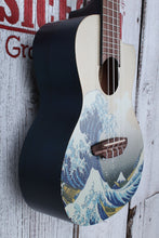 Load image into Gallery viewer, Luna Artistic Series UKE GWC Great Wave Concert Cutaway Ukulele Uke with Gigbag