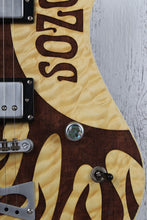 Load image into Gallery viewer, Sozo Z Series Z1LZRNA Electric Guitar Laser Etched Natural with Hardshell Case