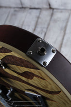 Load image into Gallery viewer, Sozo Z Series Z1LZRNA Electric Guitar Laser Etched Natural with Hardshell Case