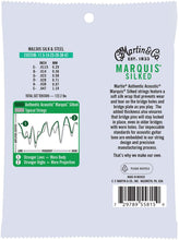 Load image into Gallery viewer, Martin MA130 Marquis Silked Silk & Steel Acoustic Guitar Strings - Custom 11.5/47