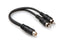 Hosa Technology YRA-105 Y Cable - RCAF to Dual RCA
