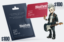 Load image into Gallery viewer, The Music Farm Gift Card - $25 to $500