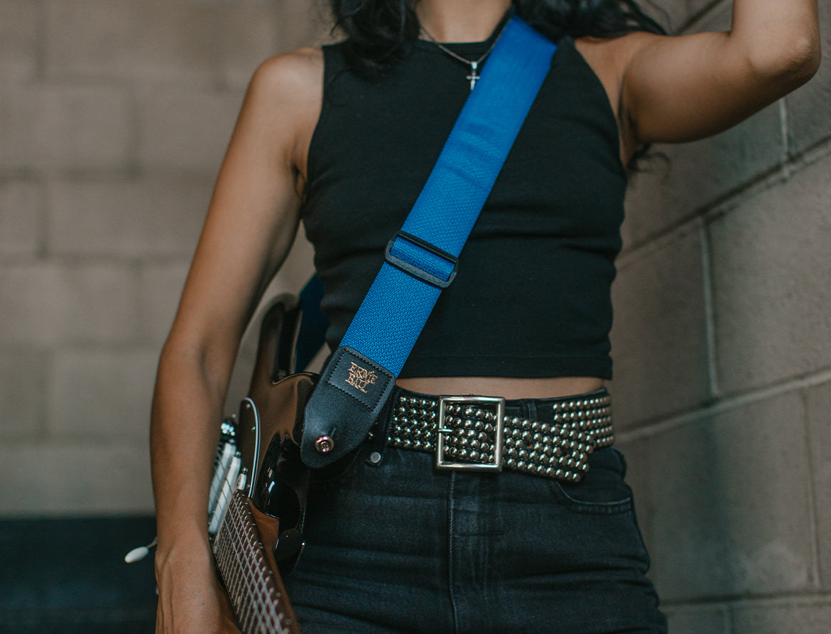 Ernie Ball Polypro Guitar Strap/Bass Strap - Black