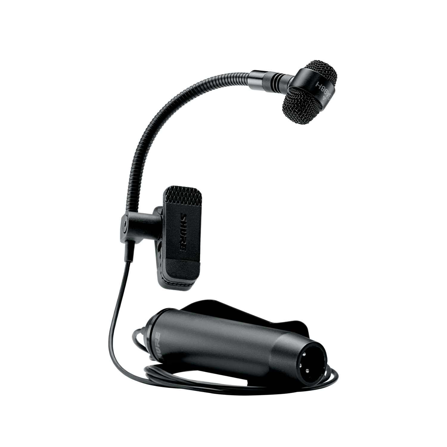 Shure PGA98H-XLR Cardioid Condenser Instrument Clip Microphone XLR