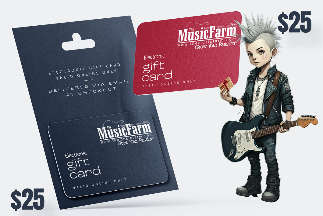 The Music Farm Gift Card - $25 to $500