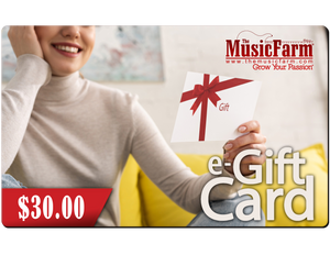 The Music Farm Gift Card - $25 to $500