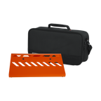 Gator GPB-LAK-OR Orange Aluminum Guitar Effects Pedal Board Small with Carry Bag