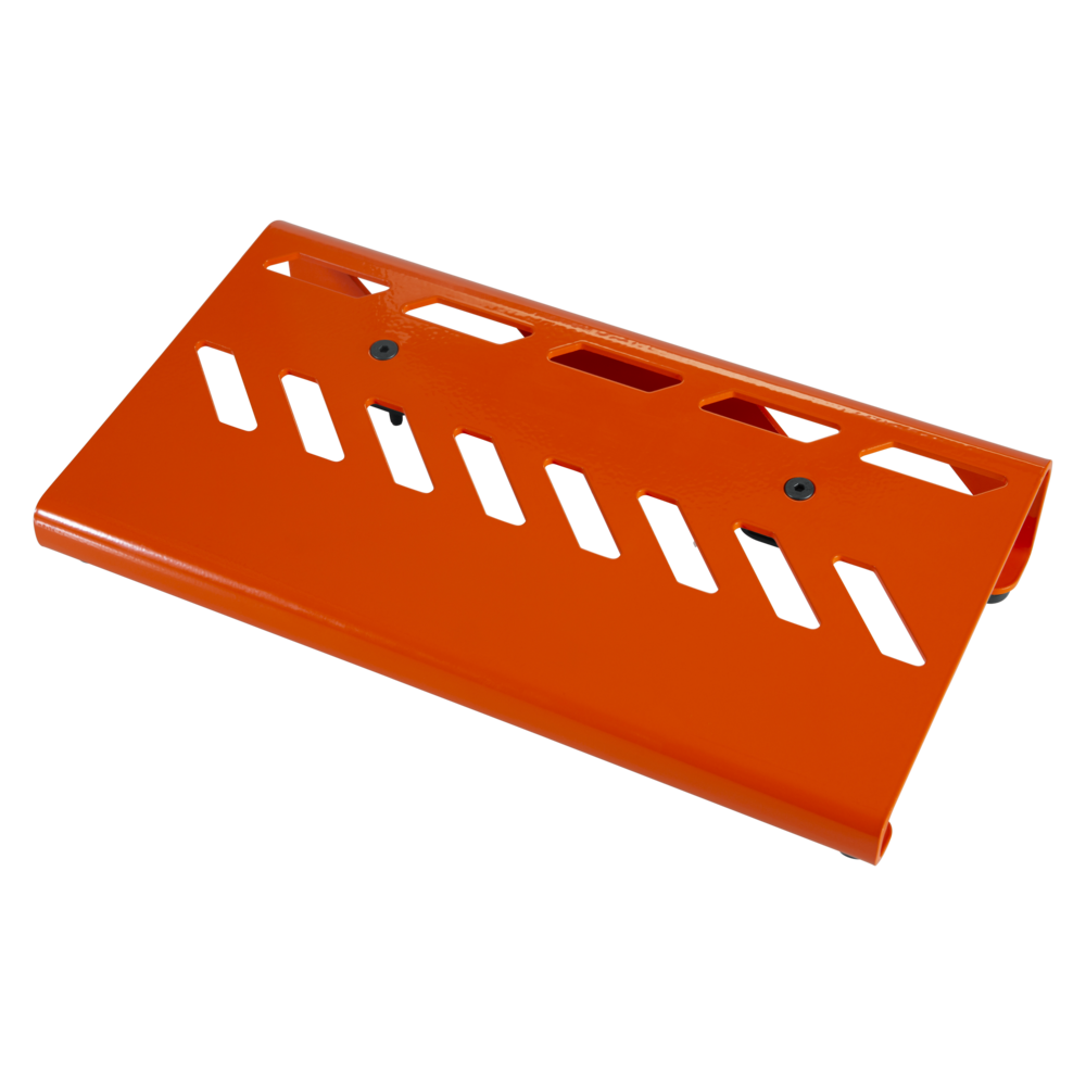 Gator GPB-LAK-OR Orange Aluminum Guitar Effects Pedal Board Small with Carry Bag