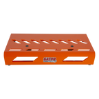 Gator GPB-LAK-OR Orange Aluminum Guitar Effects Pedal Board Small with Carry Bag