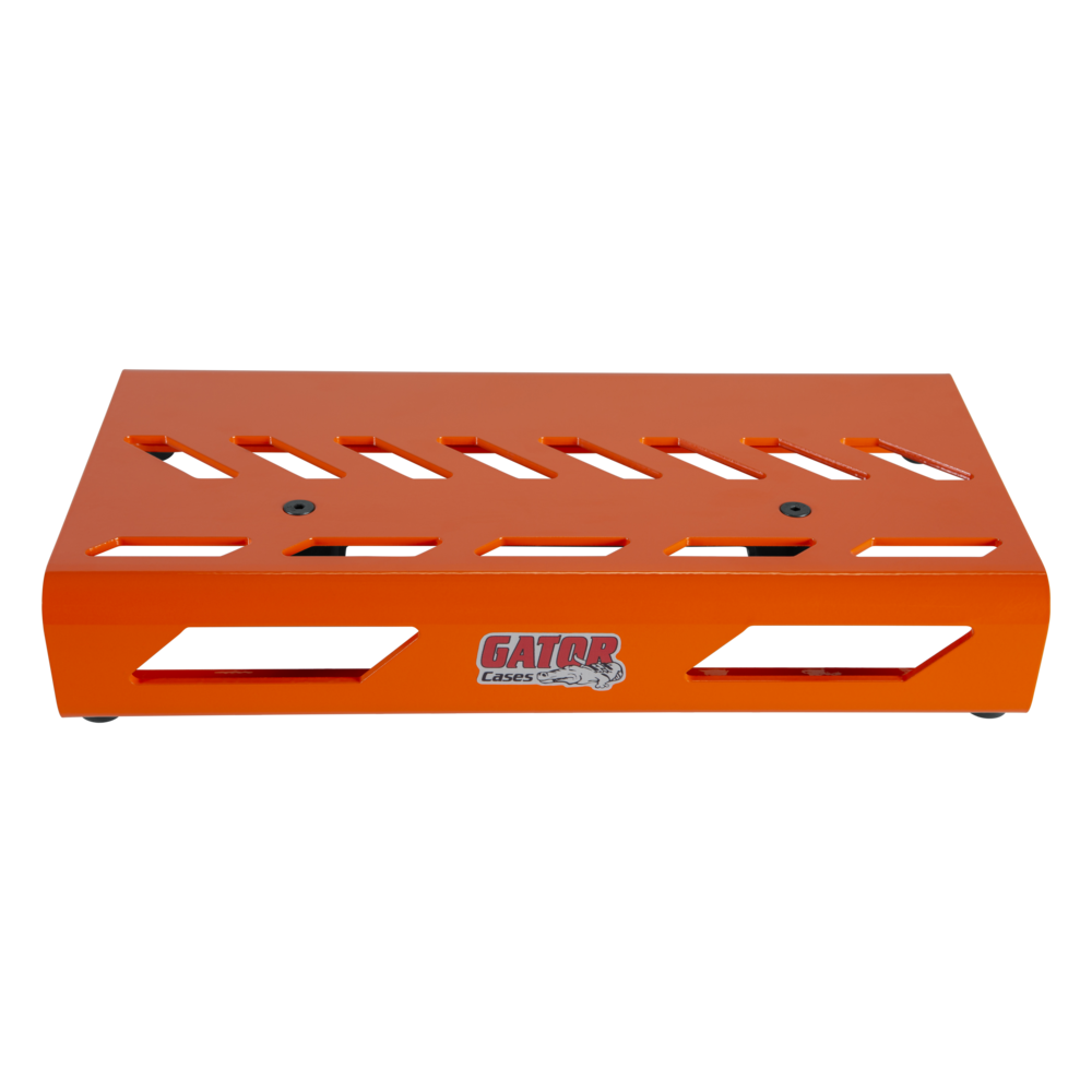 Gator GPB-LAK-OR Orange Aluminum Guitar Effects Pedal Board Small with Carry Bag