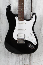 Fender Squier Bullet Stratocaster HT HSS Solid Body Electric Guitar Black Gloss