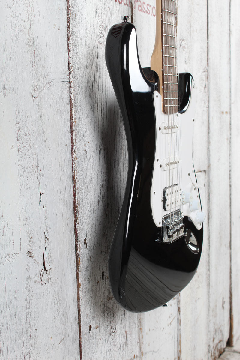 Fender Squier Bullet Stratocaster HT HSS Solid Body Electric Guitar Black Gloss