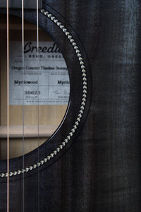 Breedlove Oregon Concert Thinline Stormy Night Acoustic Electric Guitar w Case