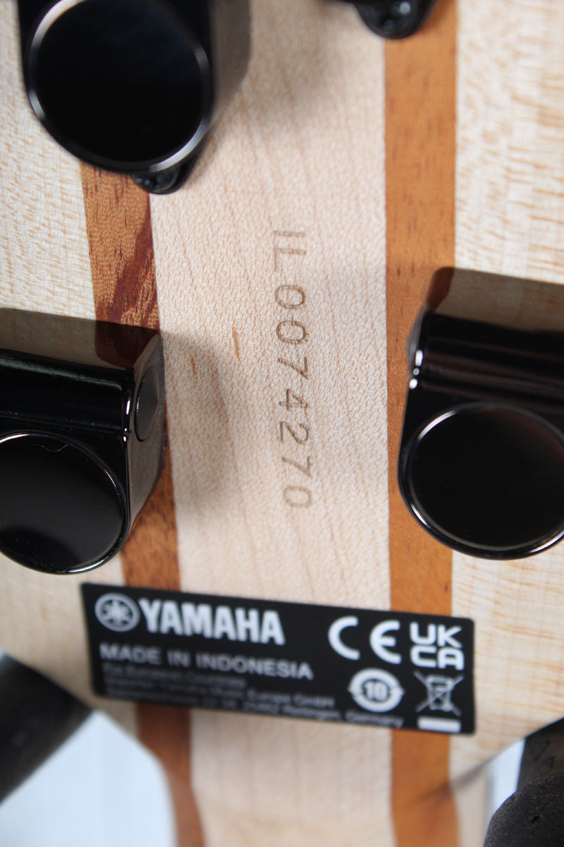 Yamaha TRBX604FM 4 String Electric Bass Guitar Flame Maple Top Indigo Blue