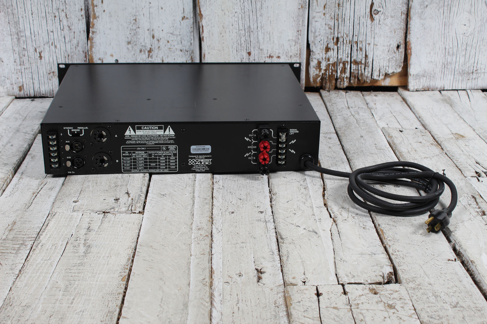 Crest Audio Vintage FA901 Power Amplifier 2 Channel Professional Power Amp