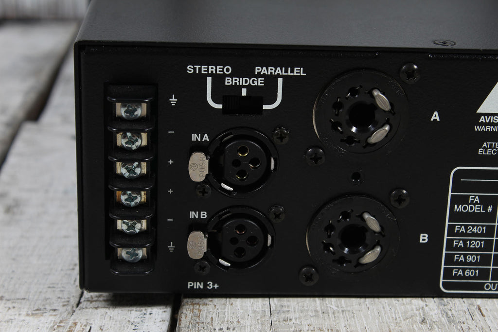 Crest Audio Vintage FA901 Power Amplifier 2 Channel Professional Power Amp