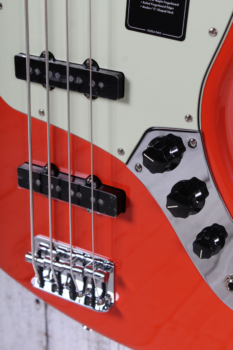 Fender Player II Jazz Bass 4 String Electric Bass Guitar Rallye Orange Finish