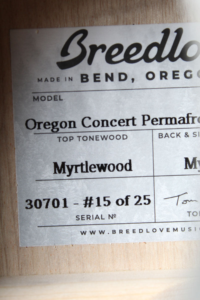 Breedlove Oregon Concert Permafrost CE LTD Acoustic Electric Guitar #15 of 25