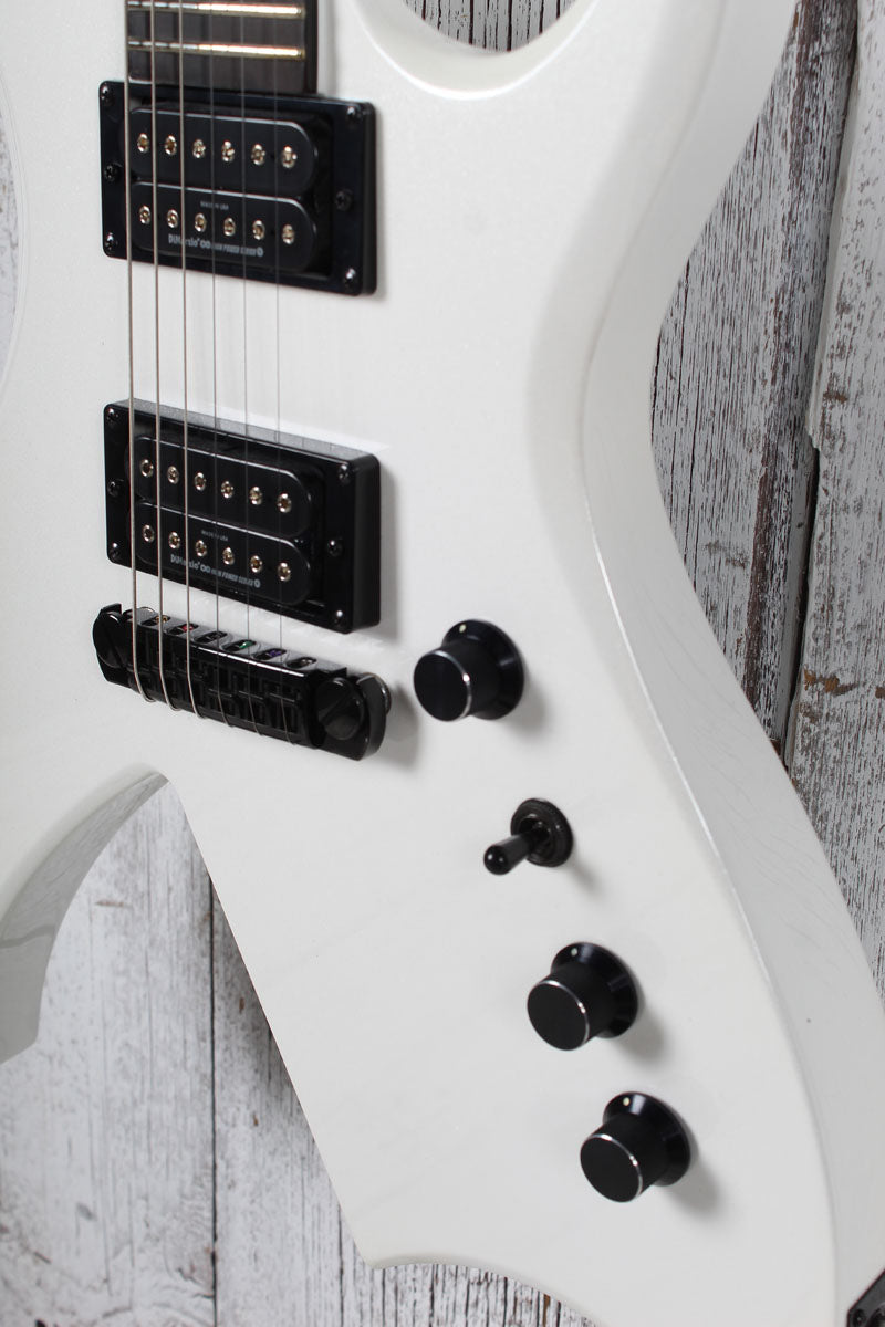 BC Rich Rich "B" Legacy with Tone-Pros Solid Body Electric Guitar Glitter White