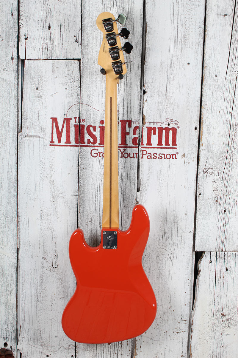 Fender Player II Jazz Bass 4 String Electric Bass Guitar Rallye Orange Finish