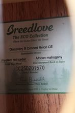 Load image into Gallery viewer, Breedlove ECO Discovery S Concert Nylon CE Acoustic Electric Nylon String Guitar