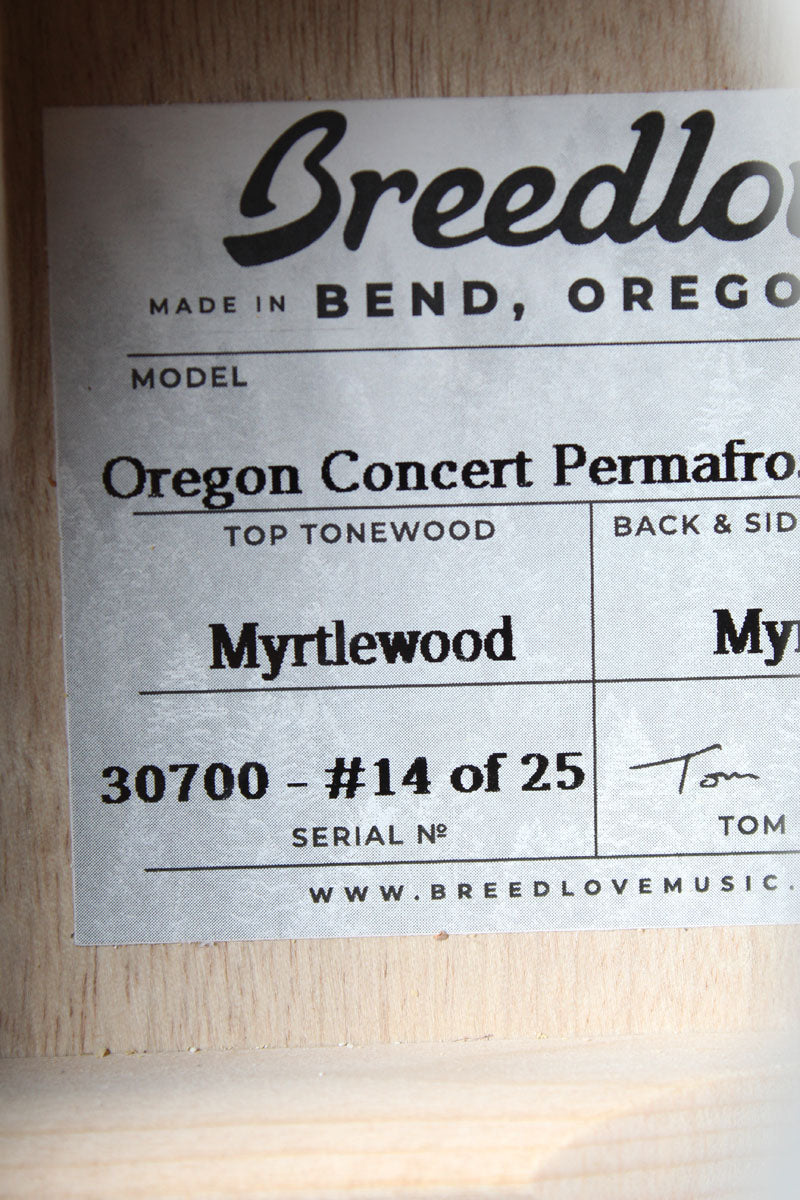 Breedlove Oregon Concert Permafrost CE LTD Acoustic Electric Guitar #14 of 25