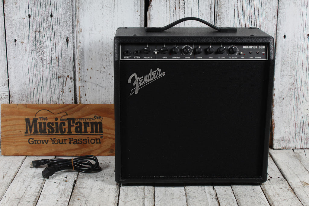 Fender 2020 Champion 50XL Electric Guitar Combo Amplifier 2 Channel 50 Watt 1x12 Amp