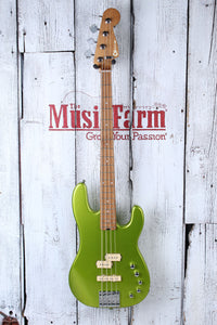 Charvel Pro-Mod San Dimas Bass PJ IV 4 String Electric Bass Guitar Lime Green
