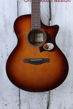 Ibanez AE160 Acoustic Electric Guitar Solid Spruce Top Vintage Mahogany Sunburst