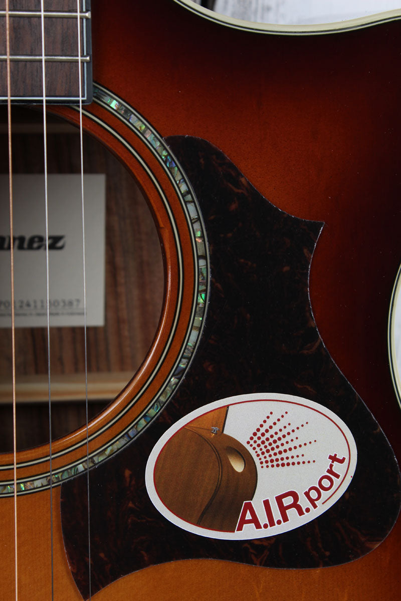 Ibanez AE160 Acoustic Electric Guitar Solid Spruce Top Vintage Mahogany Sunburst
