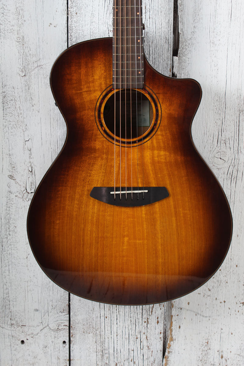 Breedlove Pursuit Exotic S Concerto Tigers Eye CE Acoustic Electric Guitar